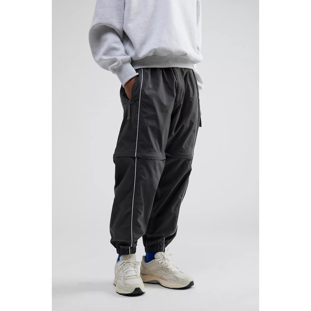 Alpha Industries Track Pant Adult Unisex Small S Gray Warmup Convertible Zip Off